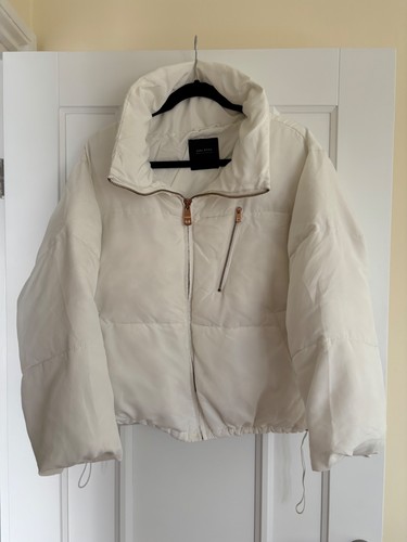 Zara white short - short, coat