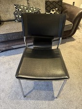 6 Black and Chrome Dining