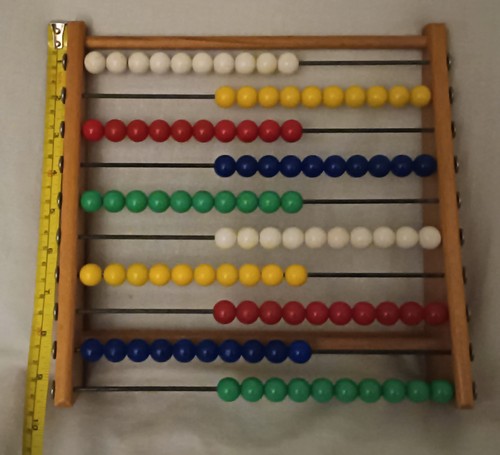 Vintage wooden abacus - abacus-10, row