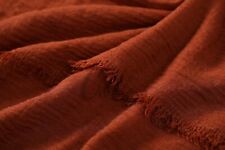 Crimped Frayed Edge Crinkle Maxi Plain Scarf Elegant Super Soft Hijab Shawl Wrap