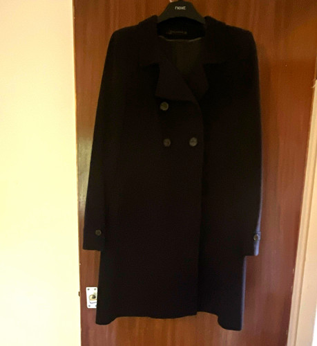 Zara woman navy wool long - woman,