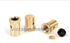 10 x Lambretta Brass Cable Trunnion Kit Allen Key & Protection Disc - Easy Fit