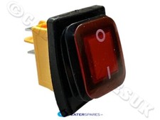 30 amp WATERPROOF RED ROCKER