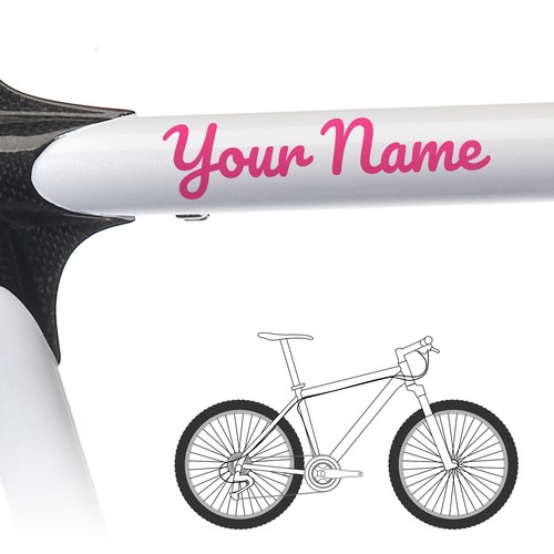 Custom bike name stickers - bike,