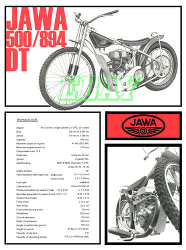 Speedway jawa 500 894 - jawa, dt