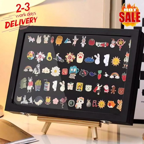 Black velvet display case - black,