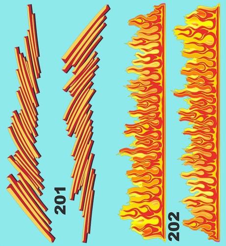 Accent decal sheet 201 202 - decal, 201-202