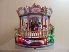 Tinsel Time Light Up Musical Christmas Carousel In Original Box 