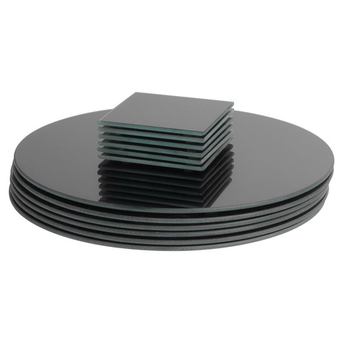 Piece round glass placemats - round,