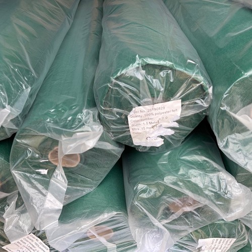 Green baize felt - green, fabric