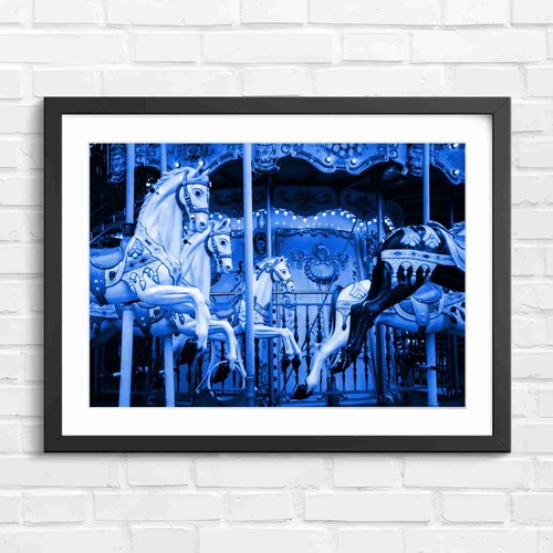Vintage carousel horse - carousel,