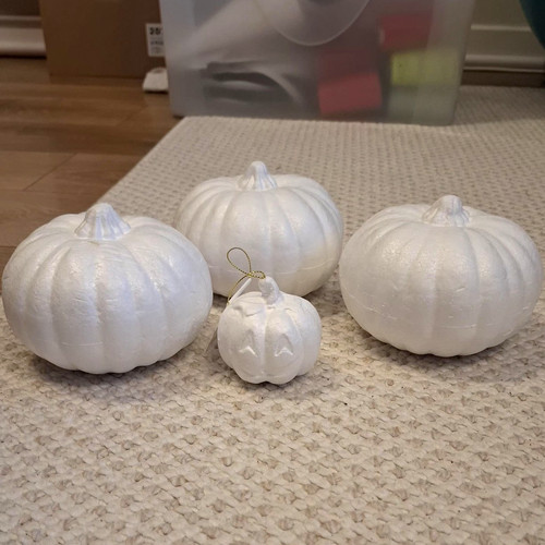Hobbycraft polystyrene pumpkin - polystyrene,