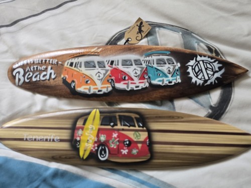 Wooden surfboard wall - 2x,