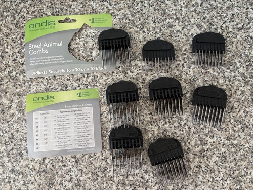 Andis steel clipper comb set - andis,