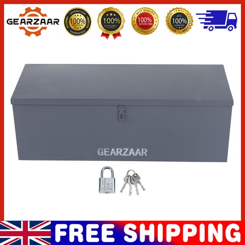 Metal tool box with - tool, lock