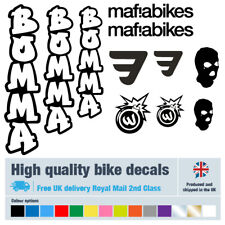 Mafia Bomma bike labels / decals / stickers, 5+ years external quality (27pack)