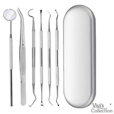 Dental Tools Kit Tooth Oral Care Set Cleaning Plaque Remover Tartar Mirror Probe