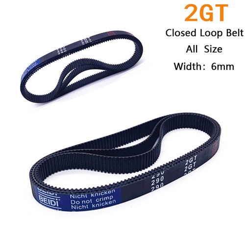 Gt2 2mm pitch 6mm - 2mm, closed