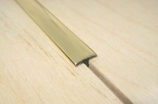 Gold Fascia Strip "tee molding" for Vox amps and cabs - small 26” (AC30) length