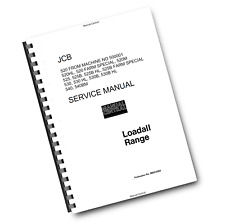 JCB LOADALL 520 525 530 540 SERVICE MANUAL FROM S/NO 500001 REPRINTED