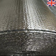10M-50M Double Bubble Roll Foil Insulation Shed Commercial Floor Wall Roof UK