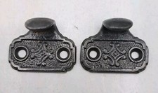 Antique / Vintage Eastlake Window Sash Lifts Cast Iron Window Hardware Lot of 2
