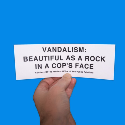 Kurt cobain vandalism sticker - cobain,