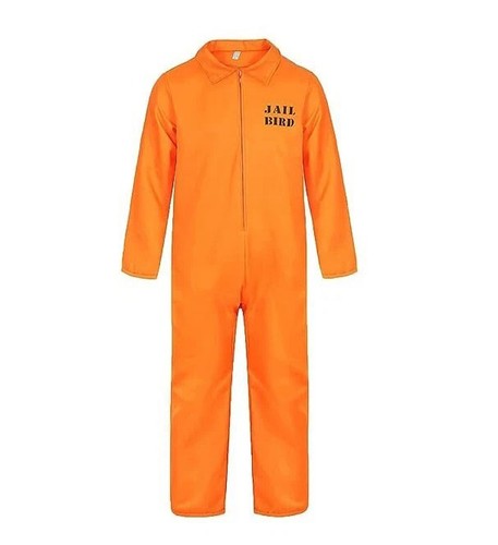 Mens prisoner costume - costume, orange
