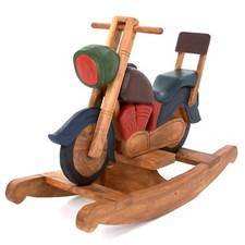 Rocking Wooden Motorbike