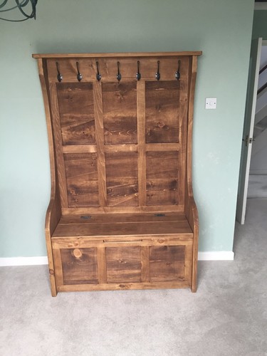 Rustic high back monks - rustic,
