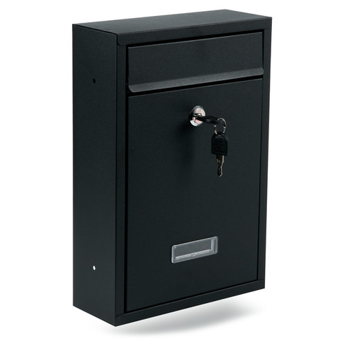 Large outdoor steel post box - large,