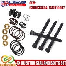 4x SET INJECTOR SEAL KIT AND BOLTS FOR BOSCH PD INJECTOR VW AUDI SEAT SKODA FORD