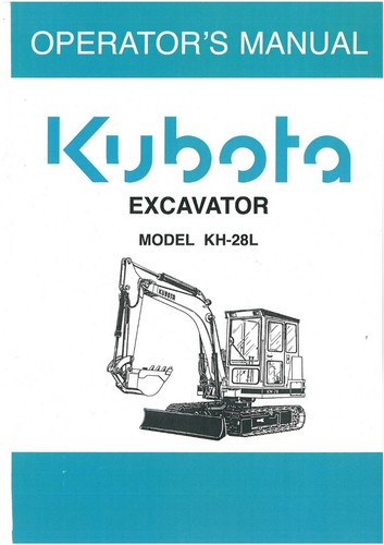 Kubota excavator kh28l - excavator,