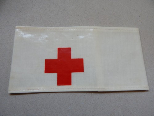 Army red cross arm badge - red,