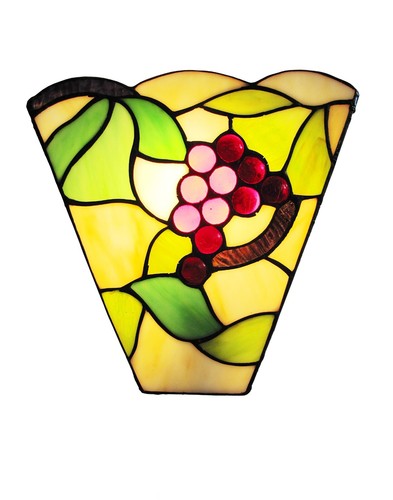 Grape design stained - grape, glass