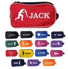 PERSONALISED BOOT BAG FOOTBALL RUGBY TOILETRY SPORTS SCHOOL TRAVEL SHOE BAG