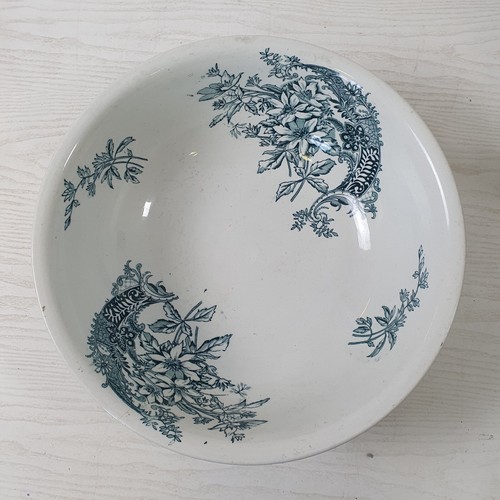 Vintage floral wash bowl basin - wash,
