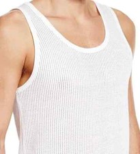 3 Pack MENS MESH  WHITE SUMMER VEST MEN SPORTS GYM DAILY VESTS  100% COTTON