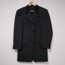 Magee "Prince Edward" Charcoal Grey & Black Wool Long Suit Jacket "Long" Ex-Hire