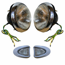 Bedford TJ J J0 J1 J2 J3 Series Vintage Headlamp with Side Indicator Set Of 4