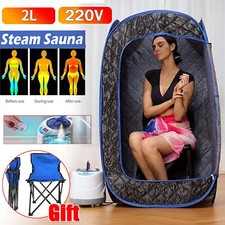 Portable Steam Sauna Spa Room Full Body Slimming Detox Therapy Tent Indoor Chair