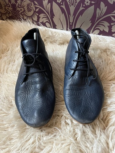 Camper blue leather lace - lace, up