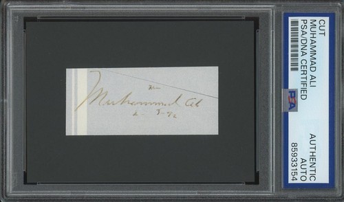 Muhammad ali autograph - ali, |
