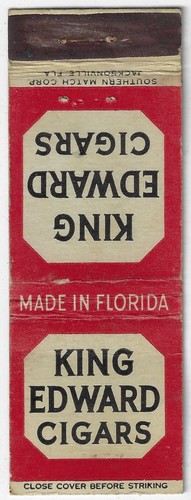Matchbook cover king - matchbook,