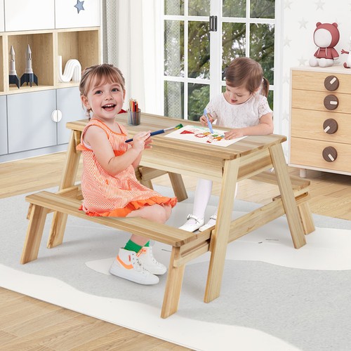 Wooden table bench - wooden, table&