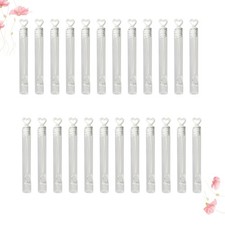  24 Pcs Wedding Bubbles for Guests Love Heart Wand Tube Empty Bottle