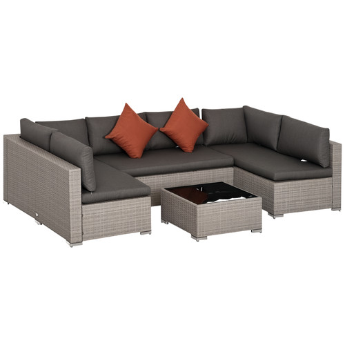 Outsunny pcs patio rattan - pcs, pe