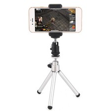 Mobile Phone Clip Holder 360° Ball Head Hot Shoe Adapter Mount for Camera Tripod