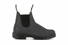 Blundstone Unisex 587 Rustic Black Leather Chelsea Ankle Classic Mens Boots