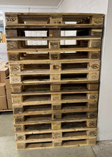 13 x Epal Euro Pallets 1200 x 800mm Wooden Heavy Duty Free UK Delivery